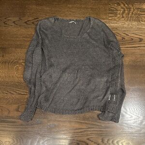 Cozy Scoop Neck Sweater in Charcoal Gray